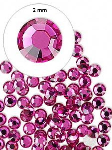 Amethyst Swarovski Rhinestones - 2 mm